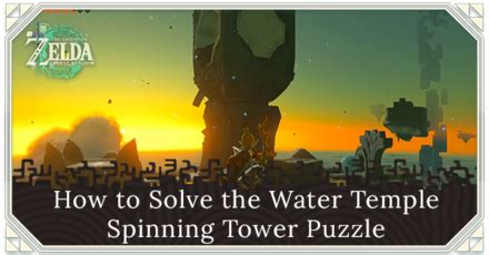 Water Temple Spinning Tower Puzzle Solution in。